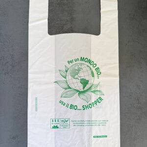 Shopper biodegradabile e compostabile 24x42