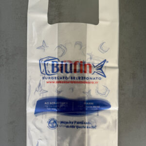 Shopper in plastica riutilizzabile trasparenti lucidi  30x60