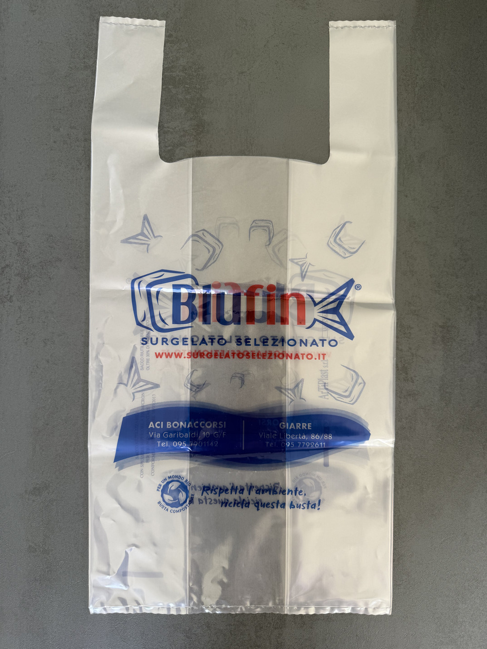 Shopper in plastica riutilizzabile trasparenti lucidi 35x65